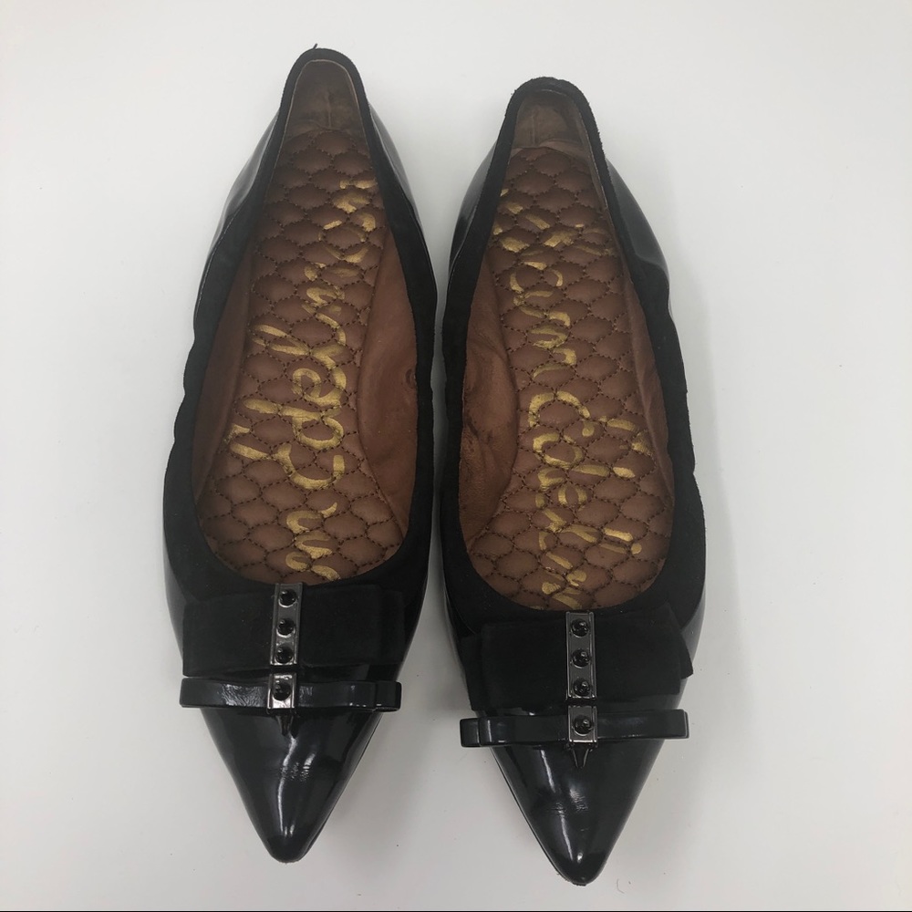 Sam Edelman Hera Pointed Toes Flats spike bow 7.5